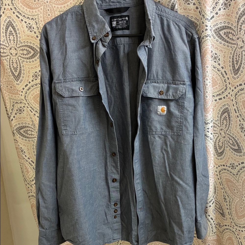 Carhartt Denim Blue Work Shirt